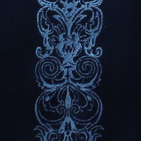 Corbata Estrecha Cenefa Vertical Azul