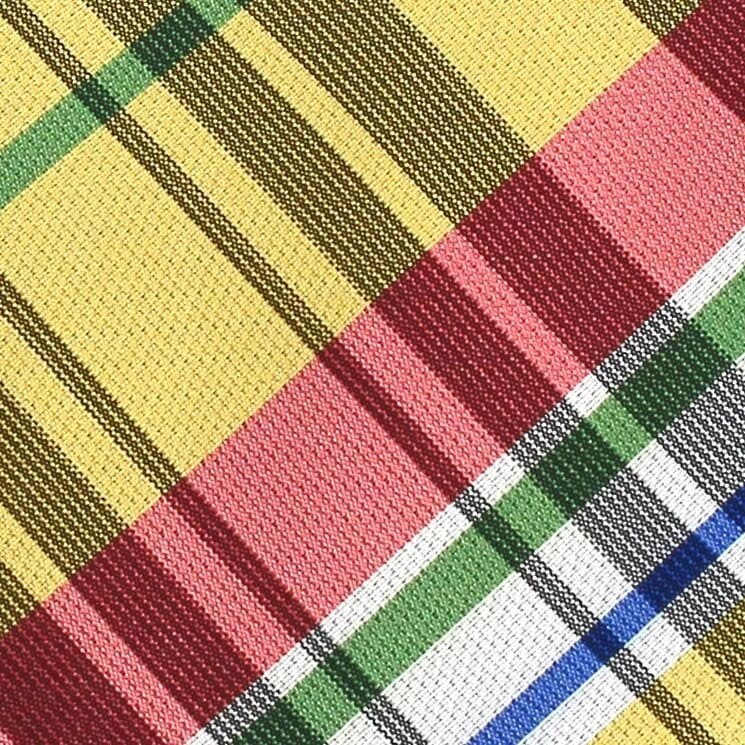 Corbata Estrecha de Cuadros Multicolor