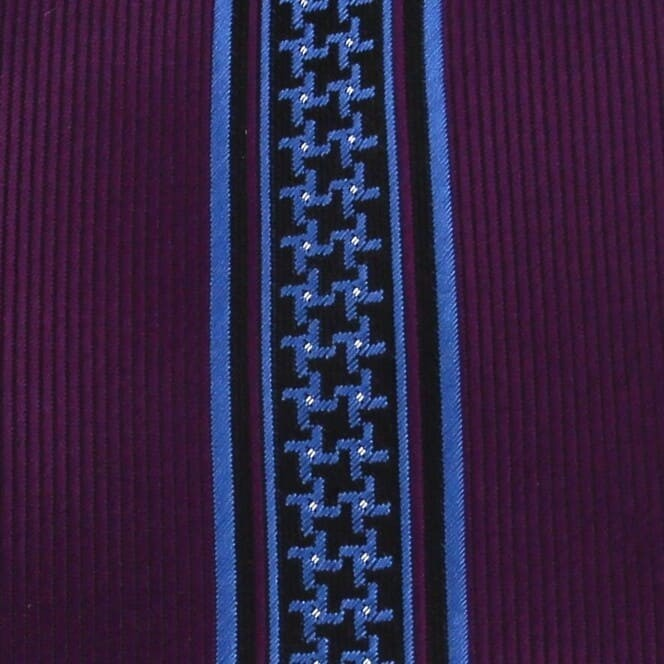 Corbata Estrecha Dibujo Vertical Morada