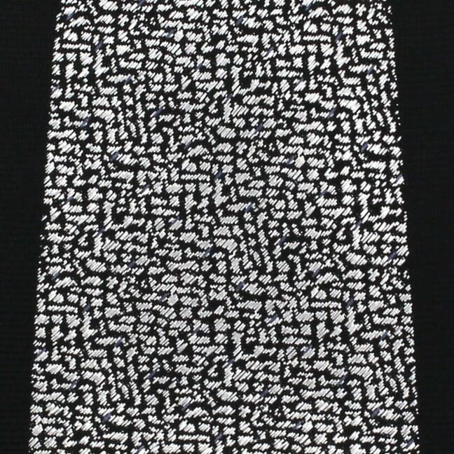 Corbata Estrecha Negra y Blanca