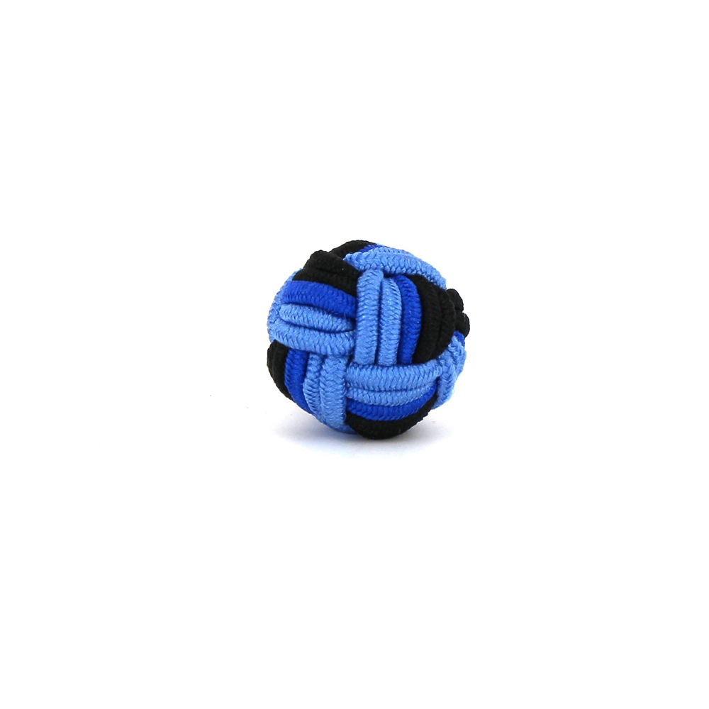 Gemelos Bola Grande Negro y Azules