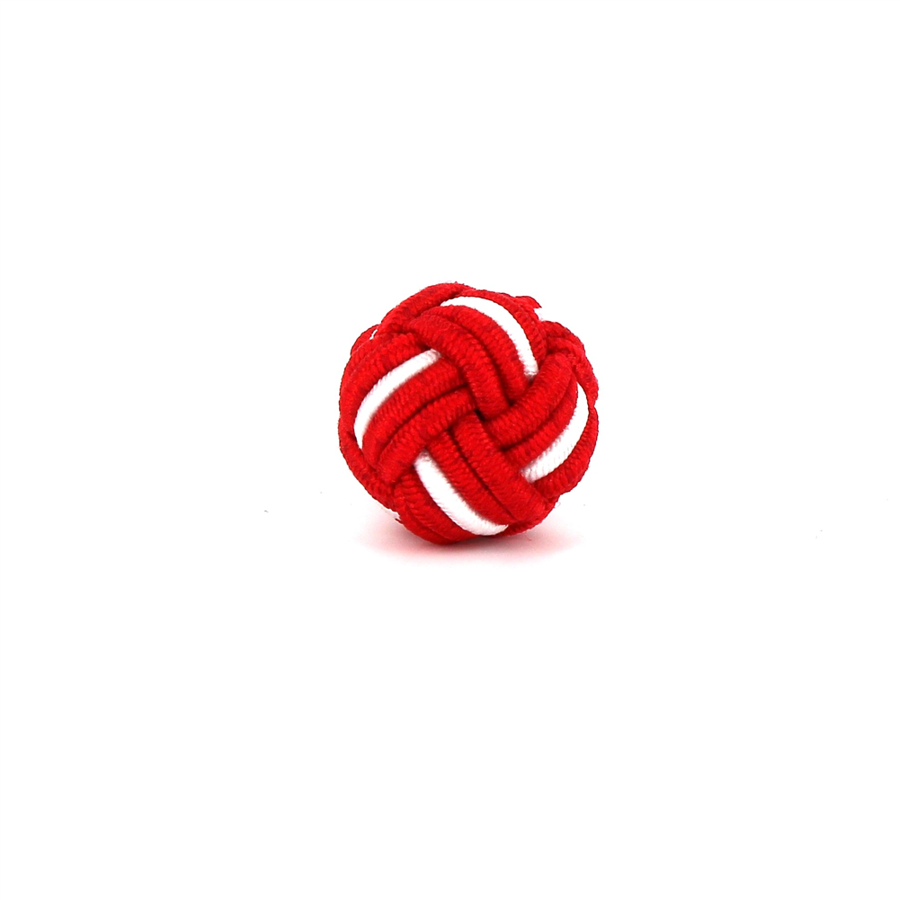 Gemelos Bola Grande Rojo y Blanco