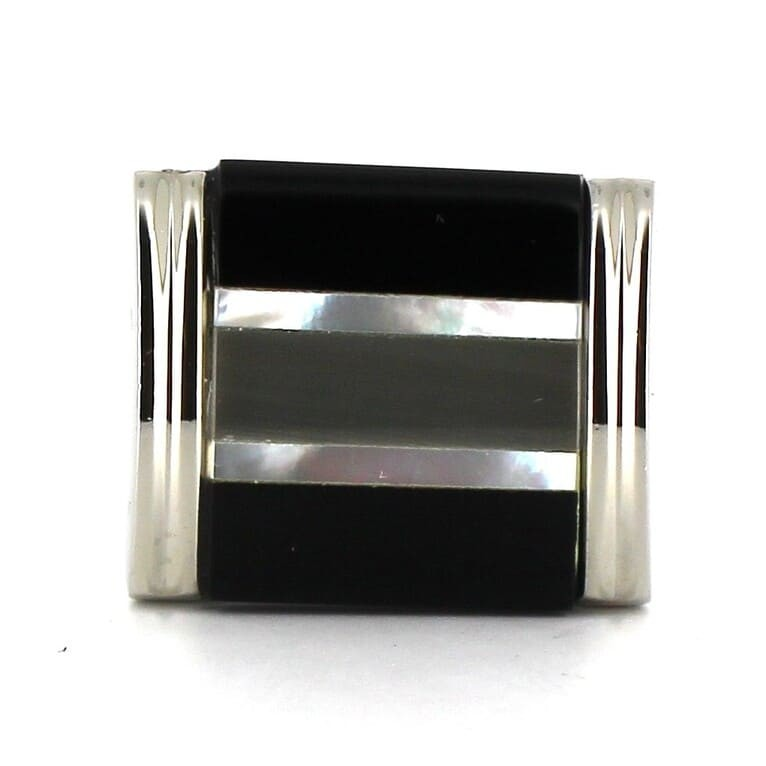 Gemelos Rectangulares con Piedras VIII