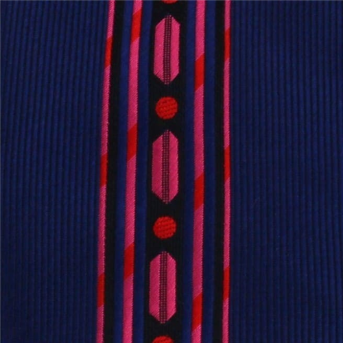 Corbata Estrecha Dibujo Vertical Azul