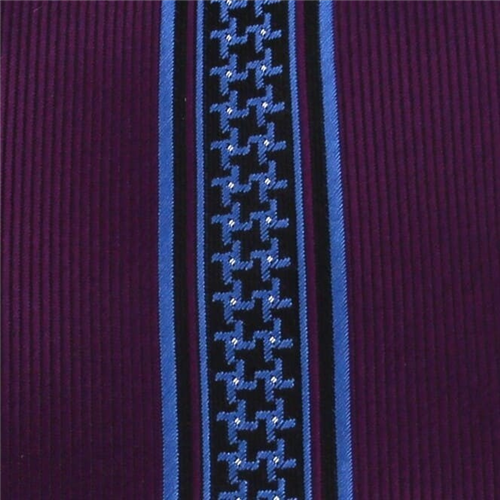 Corbata Estrecha Dibujo Vertical Morada