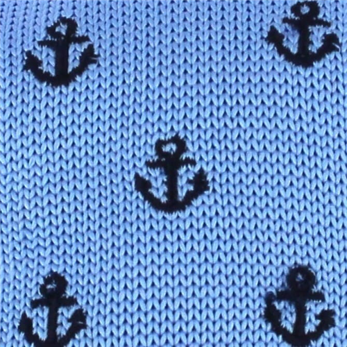 Corbata Punto Anclas Azul Celeste