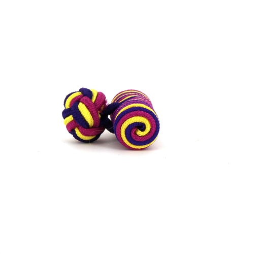 Gemelos Barril Amarillo, Morado y Fucsia