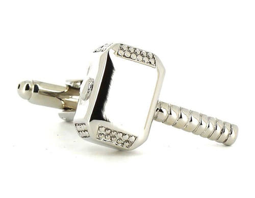 Gemelos Martillo Thor Plateado