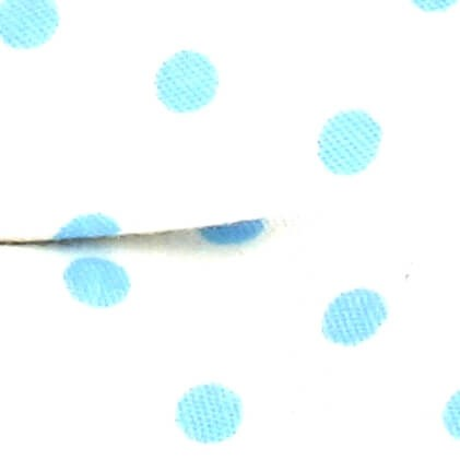 Pajarita Blanca Lunares Azules