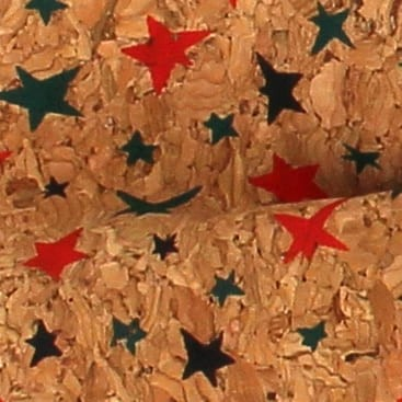 Pajarita de Corcho Estampado Estrellas