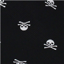 Corbata Estrecha Calaveras Negra