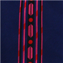 Corbata Estrecha Dibujo Vertical Azul
