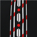 Corbata Estrecha Dibujo Vertical Negra