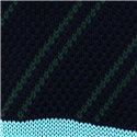 Corbata Punto Rayas Diag. Azul y Verde