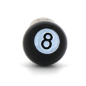 Gemelos Bolas Billar Negro 8