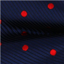 Pajarita Azul Lunares Rojos
