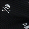 Pajarita Calaveras Negra