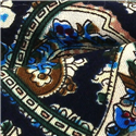 Pajarita Paisley Azul Oscuro