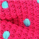 Pajarita Punto Rosa Lunares Turquesa