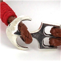 Pulsera Trenzada Cuero con Ancla