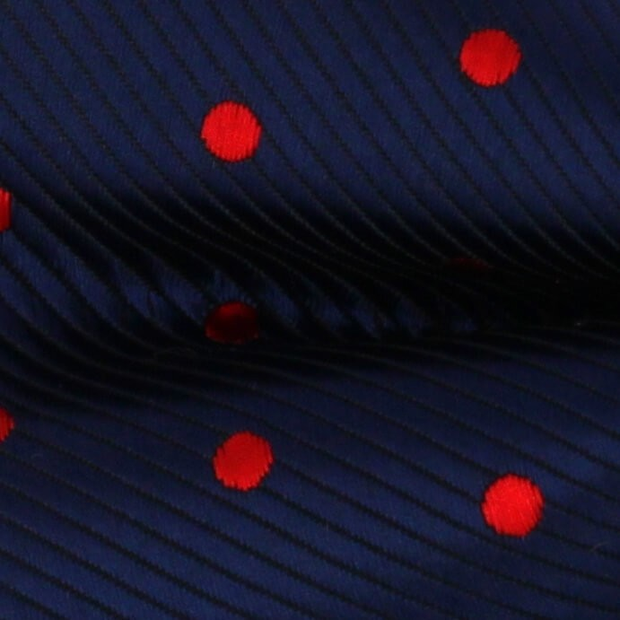 Pajarita Azul Lunares Rojos