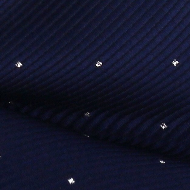 Pajarita Azul Marino Puntos Brillantes