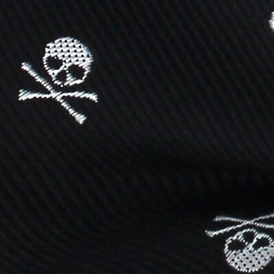 Pajarita Calaveras Negra