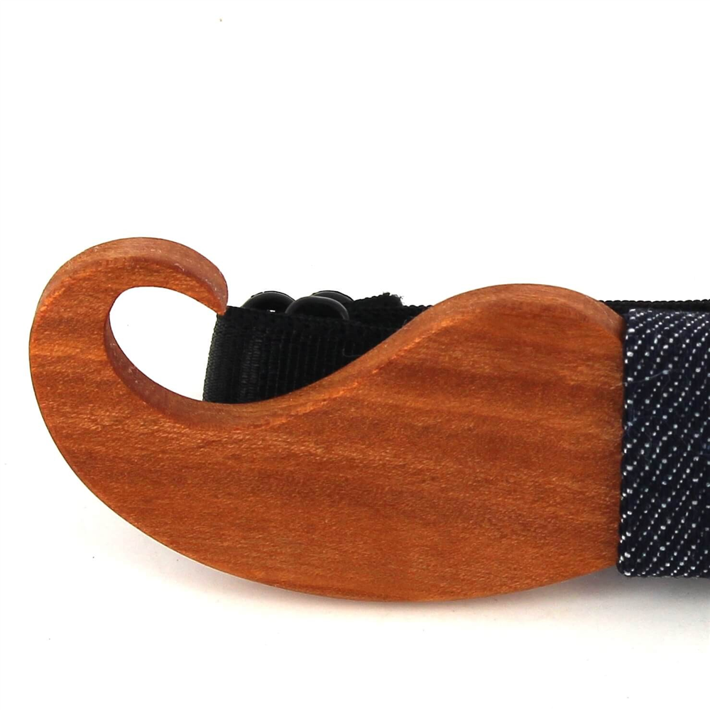 Pajarita Madera Bigote