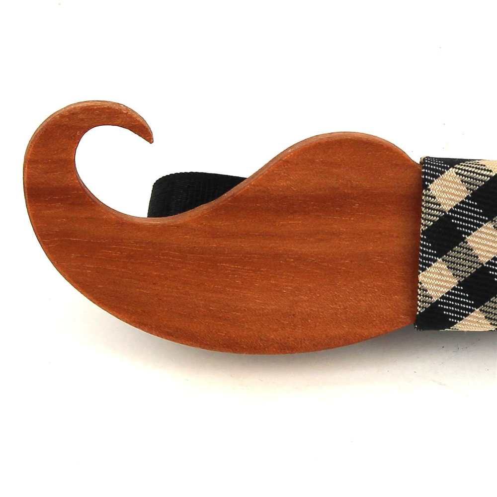 Pajarita Madera Bigote