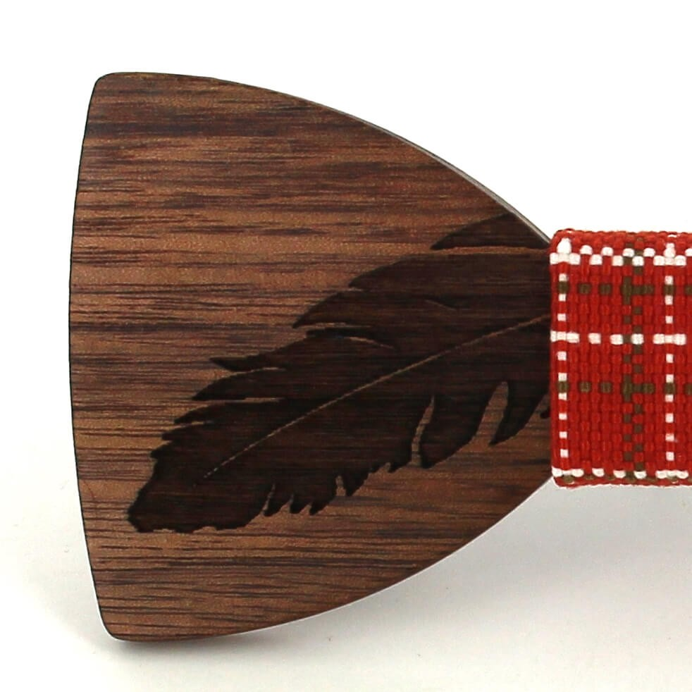 Pajarita Madera Pluma
