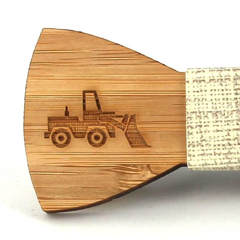 Pajarita Niños Bambú Excavadora