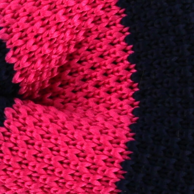 Pajarita Punto Rayas Azul y Rosa
