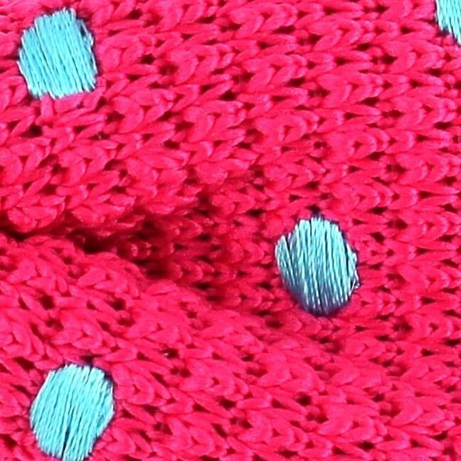 Pajarita Punto Rosa Lunares Turquesa