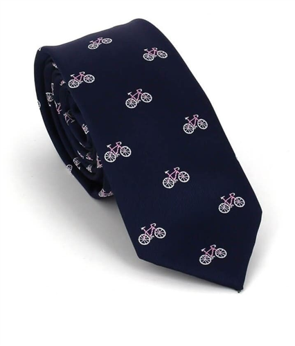 Cravatta Stretta Biciclette Blu