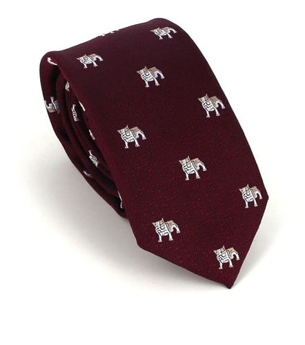 Cravatta Slim Bulldog Bordeaux
