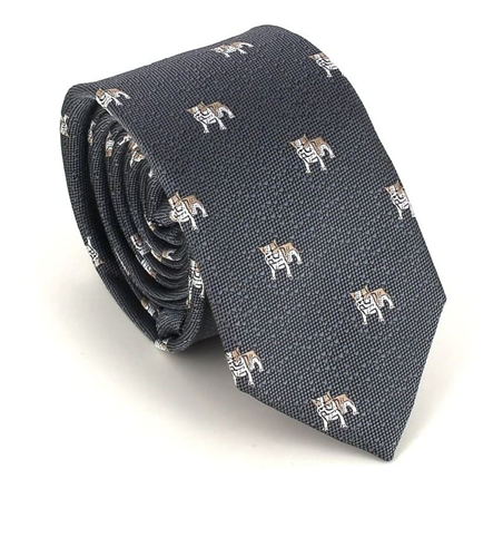 Cravatta Slim Bulldog Grigia