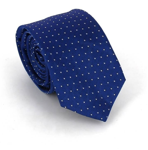 Cravatta Slim a Pois Blu