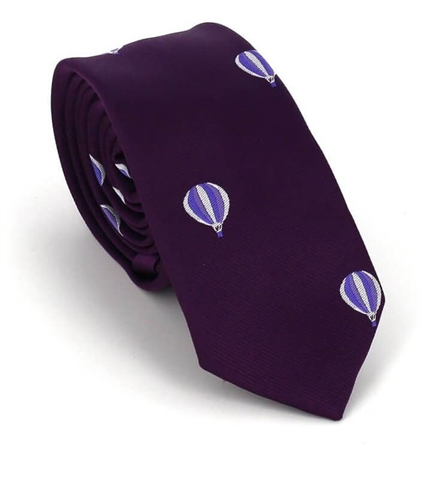 Cravatta Slim a Palloncino Viola