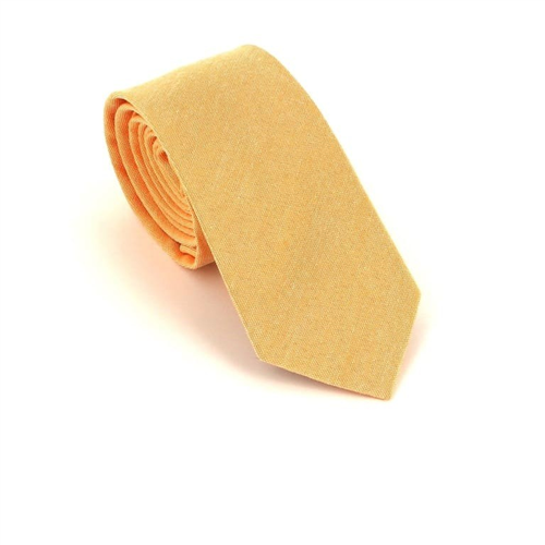 Cravatta Slim Liscia Arancione