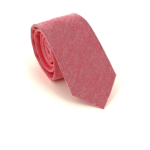 Cravatta Sottile Liscia Rossa