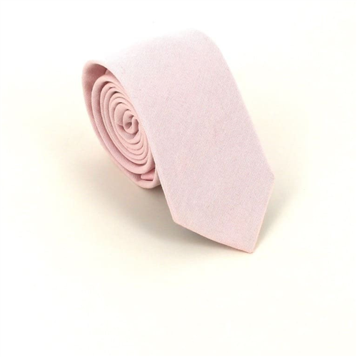 Cravatta Slim Liscia Rosa Chiaro