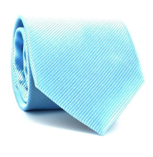Cravatta liscia blu acqua