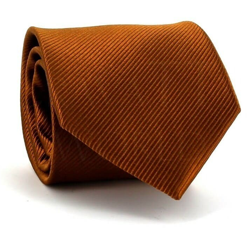 Cravatta liscia color bronzo