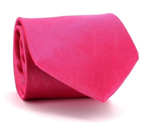 Cravatta liscia rosa MicroTwill