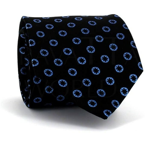 Cravatta a pois - stelle nera
