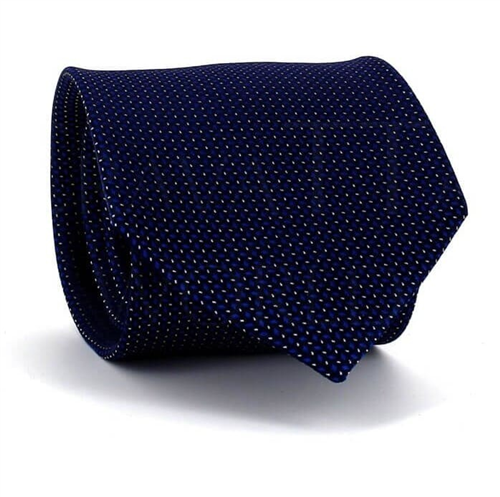 Cravatta a pois blu