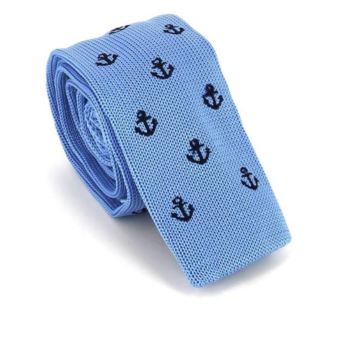 Cravatta a pois blu cielo