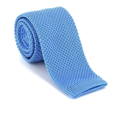 Cravatta a Punto Liscio Blu Chiaro