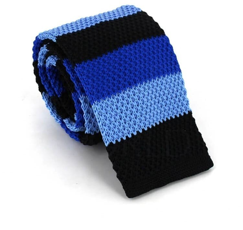 Cravatta a righe a pois tricolore