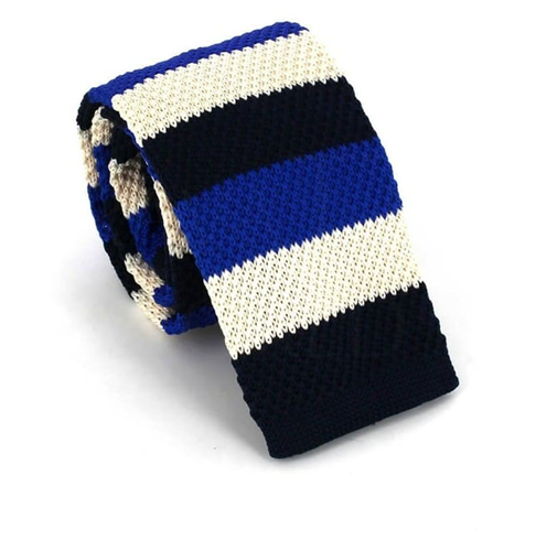 Cravatta a righe a pois tricolore